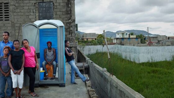 porta potty in strategic locations