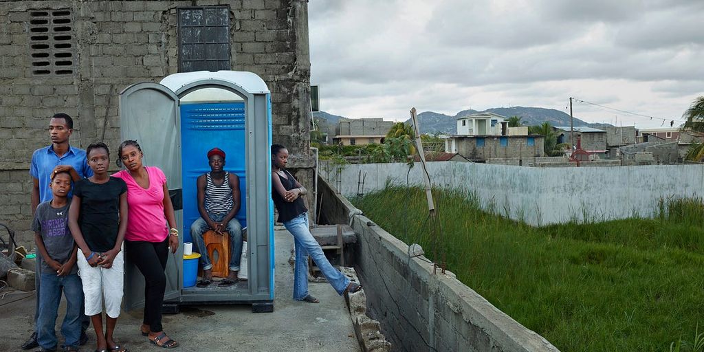 porta potty in strategic locations