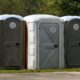 luxurious porta potty at upscale outdoor event