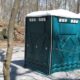 weather-resistant porta potties in various seasons