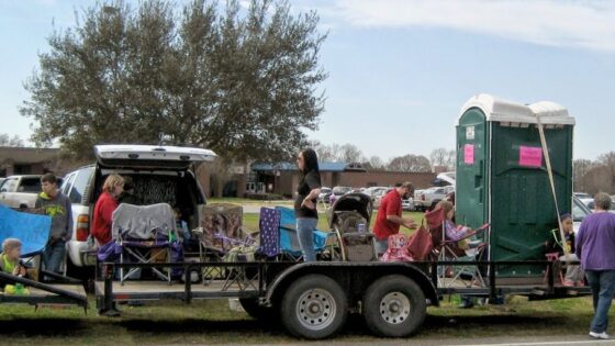 porta potty at outdoor event