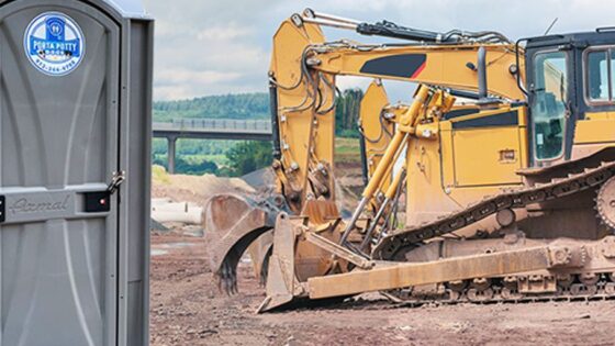 porta potty construction site