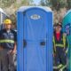 cleaning porta potty