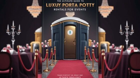 fancy porta potties outdoor event