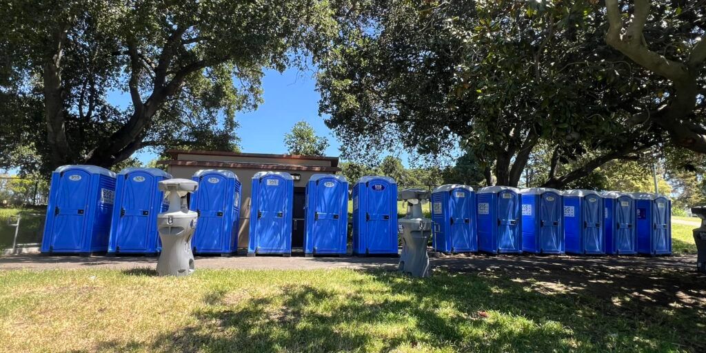 luxury portable restroom event